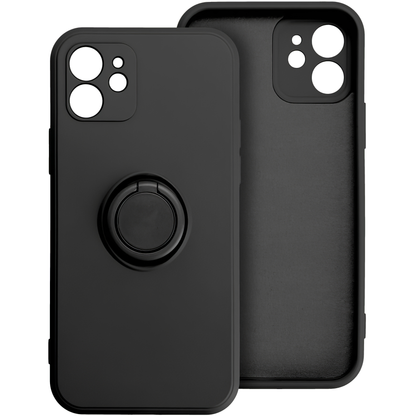 Pouzdro pro Apple iPhone 16 Pro, OEM, silikonový kroužek, černé