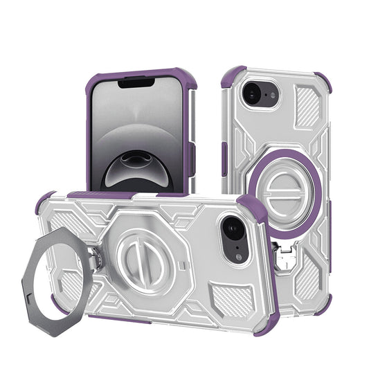 Pouzdro pro Apple iPhone 17e / 16e, Techsuit, Carbon Shield Pro, Fialové