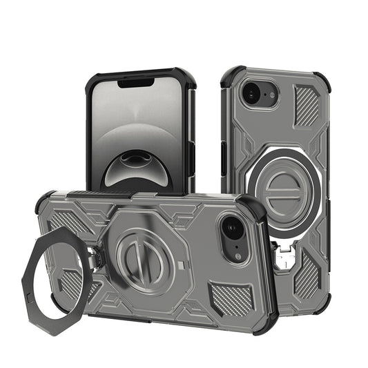 Pouzdro pro Apple iPhone 17e / 16e, Techsuit, Carbon Shield Pro, Kouřové