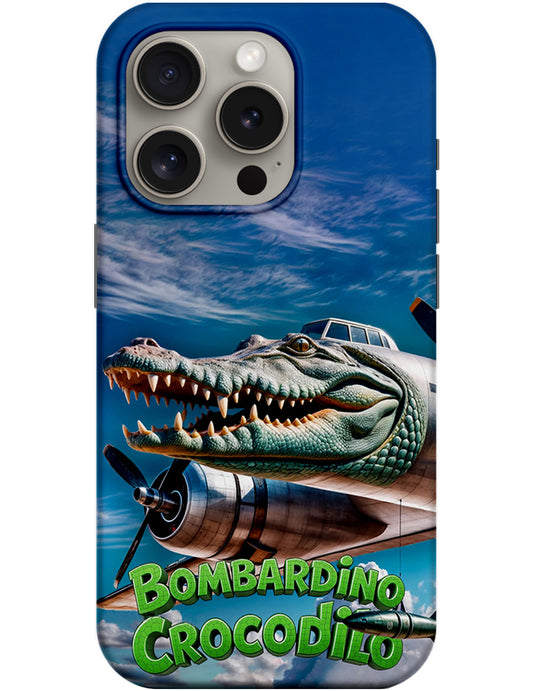 Pouzdro pro Apple iPhone 14 Pro, Perfect Case, Italian Brainrot Bombardino Crocodilo, Vícebarevné