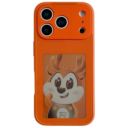 Pouzdro pro Apple iPhone 17 Pro, OEM, Přizpůsobený E-Ink displej, Oranžové