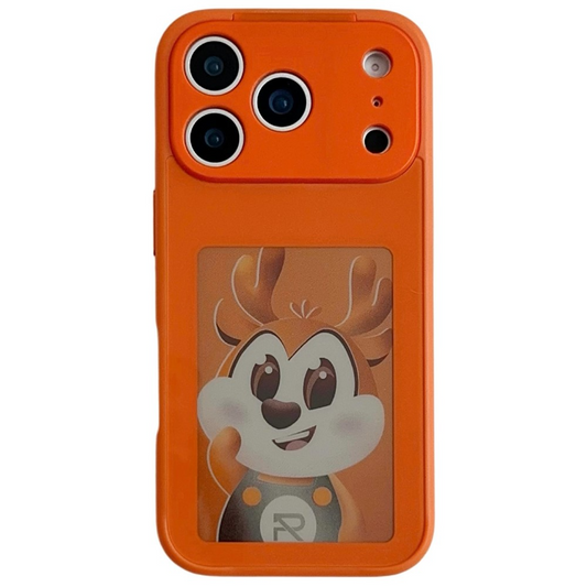 Pouzdro pro Apple iPhone 17 Pro Max, OEM, Přizpůsobený E-Ink displej, Oranžové