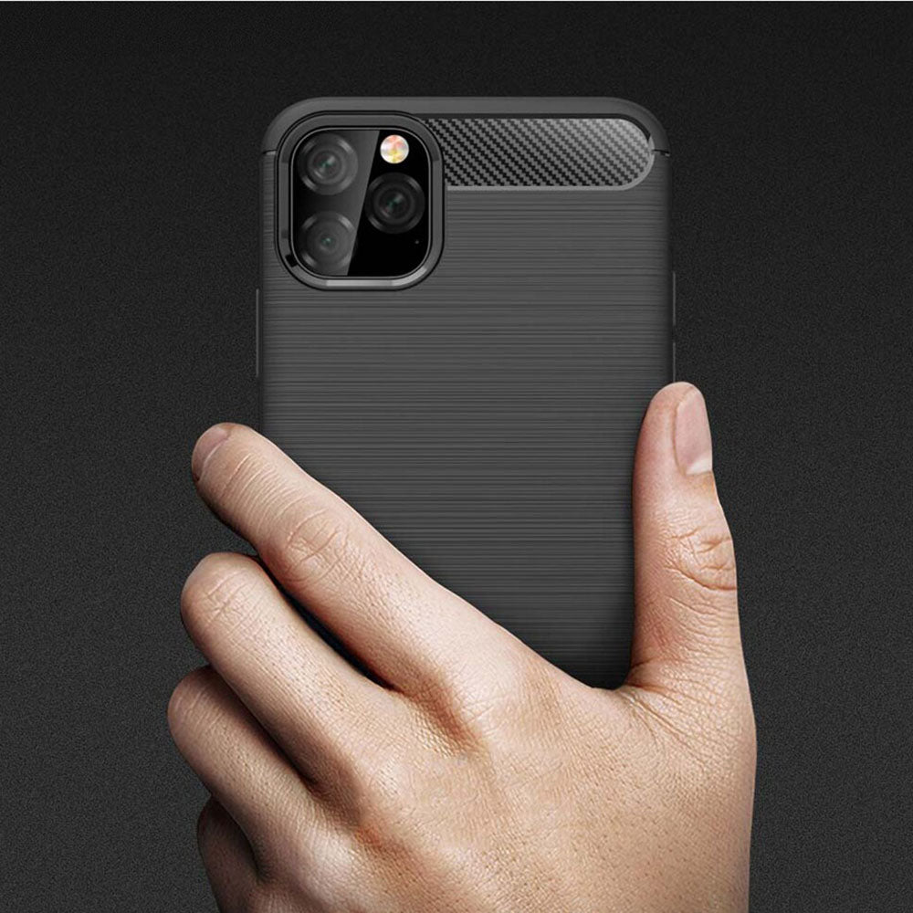 Pouzdro pro Apple iPhone 11 Pro Max, Techsuit, Carbon, Černé