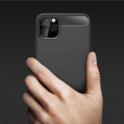 Pouzdro pro Apple iPhone 11 Pro Max, Techsuit, Carbon, Černé