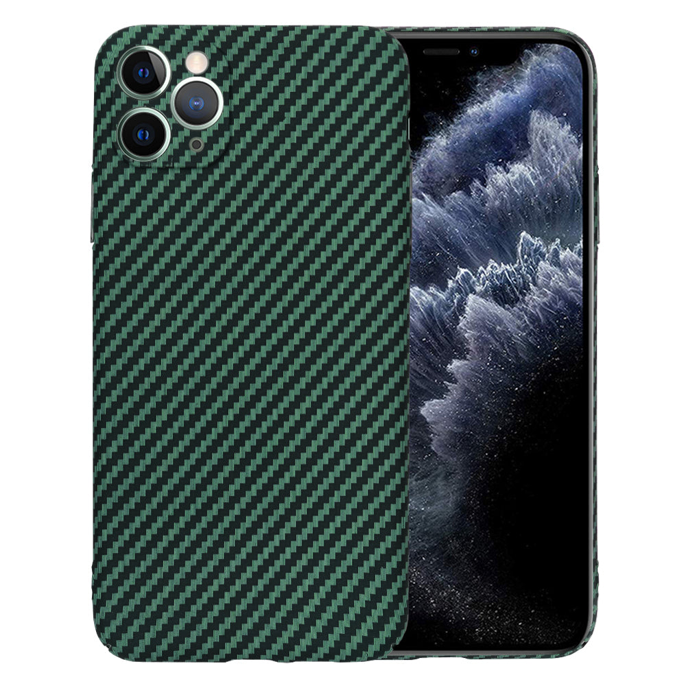 Pouzdro pro Apple iPhone 11 Pro Max, Techsuit, Carbonite FiberShell, Zelené