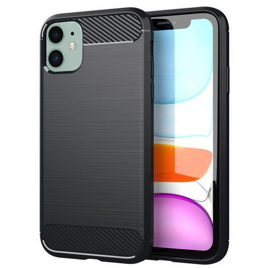 Pouzdro pro Apple iPhone 11, Techsuit, Carbon, Černé