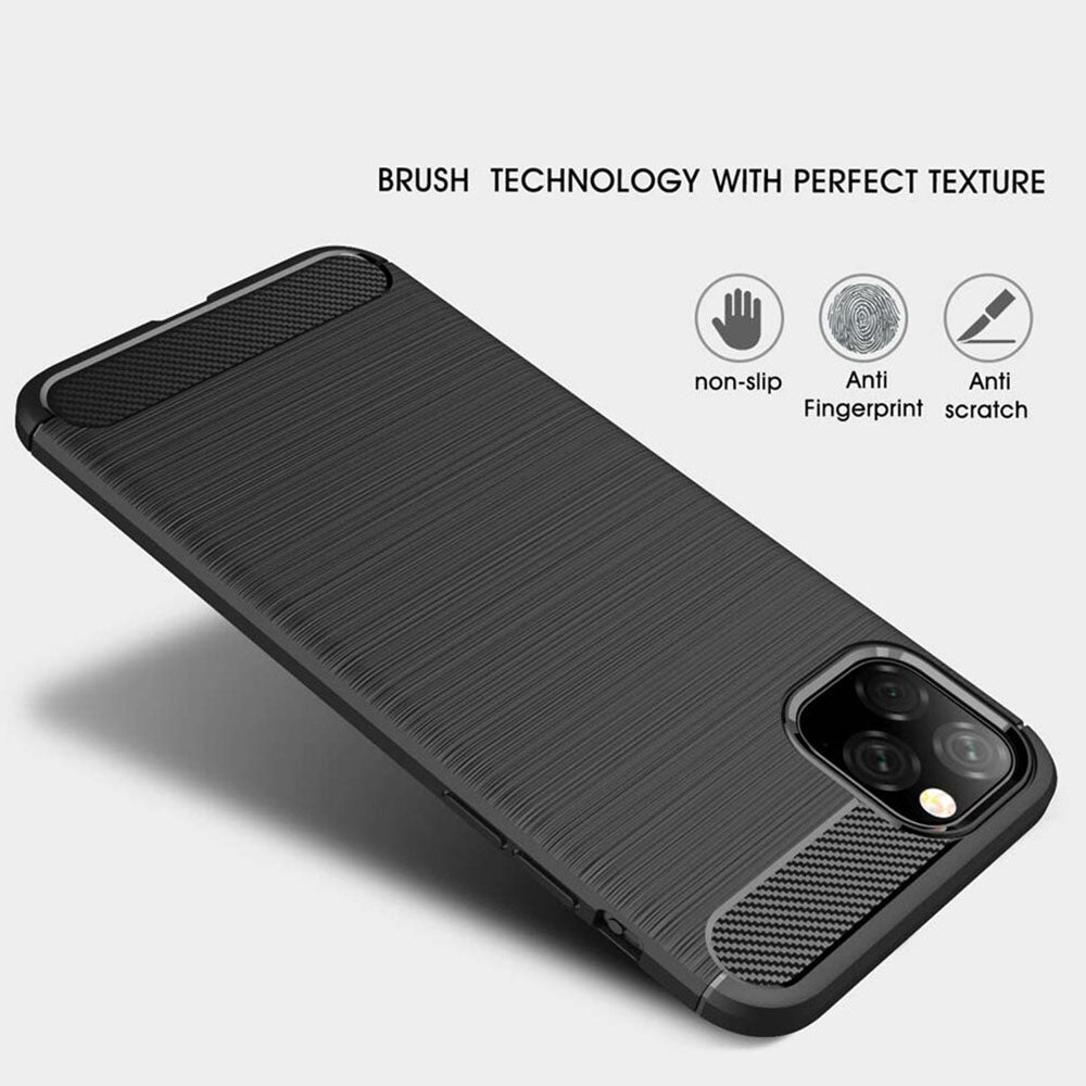 Pouzdro pro Apple iPhone 11, Techsuit, Carbon, Černé