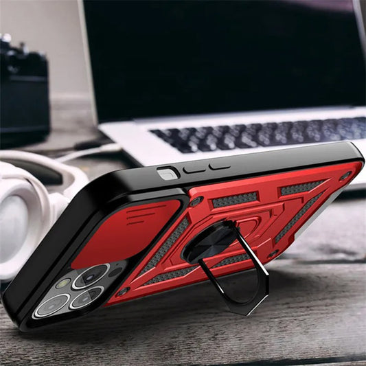 Pouzdro pro Apple iPhone 12 / 12 Pro, Techsuit, CamShield, Černé