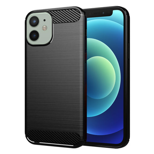 Pouzdro pro Apple iPhone 12 mini, Techsuit, Carbon, Černé