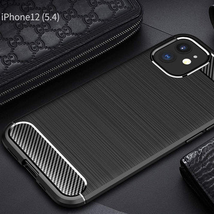 Case for Apple iPhone 12 mini, Techsuit, Carbon, Black