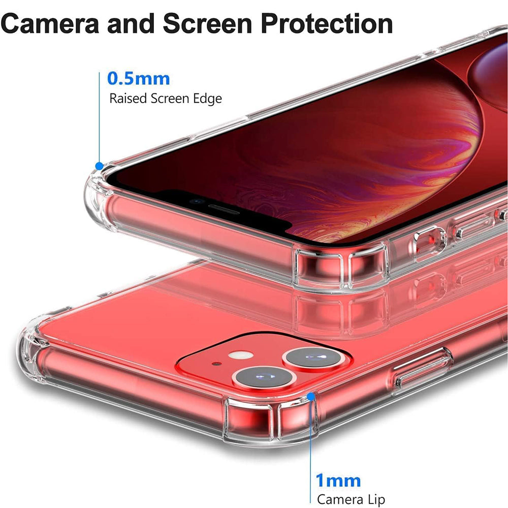 Pouzdro pro Apple iPhone 12, Techsuit, Shockproof Clear, Průhledné