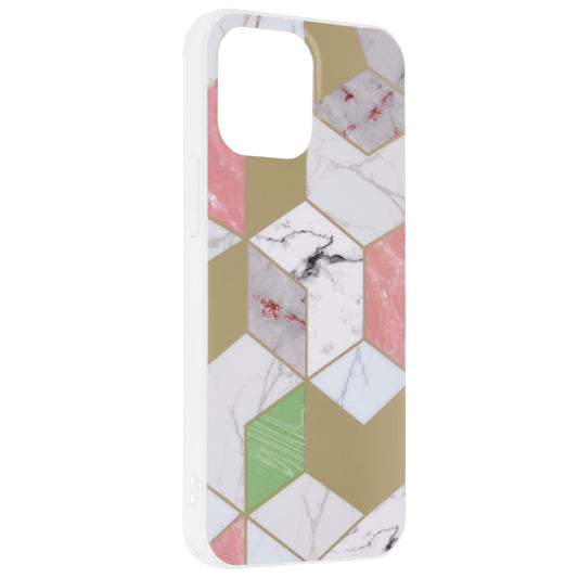 Pouzdro pro Apple iPhone 13 Pro Max, Techsuit, Marble, Fialové