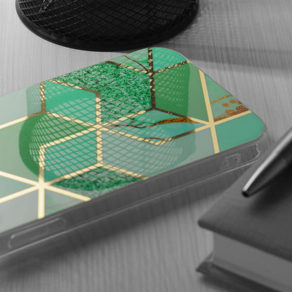 Case for Apple iPhone 13 Pro Max, Techsuit, Marble, Green