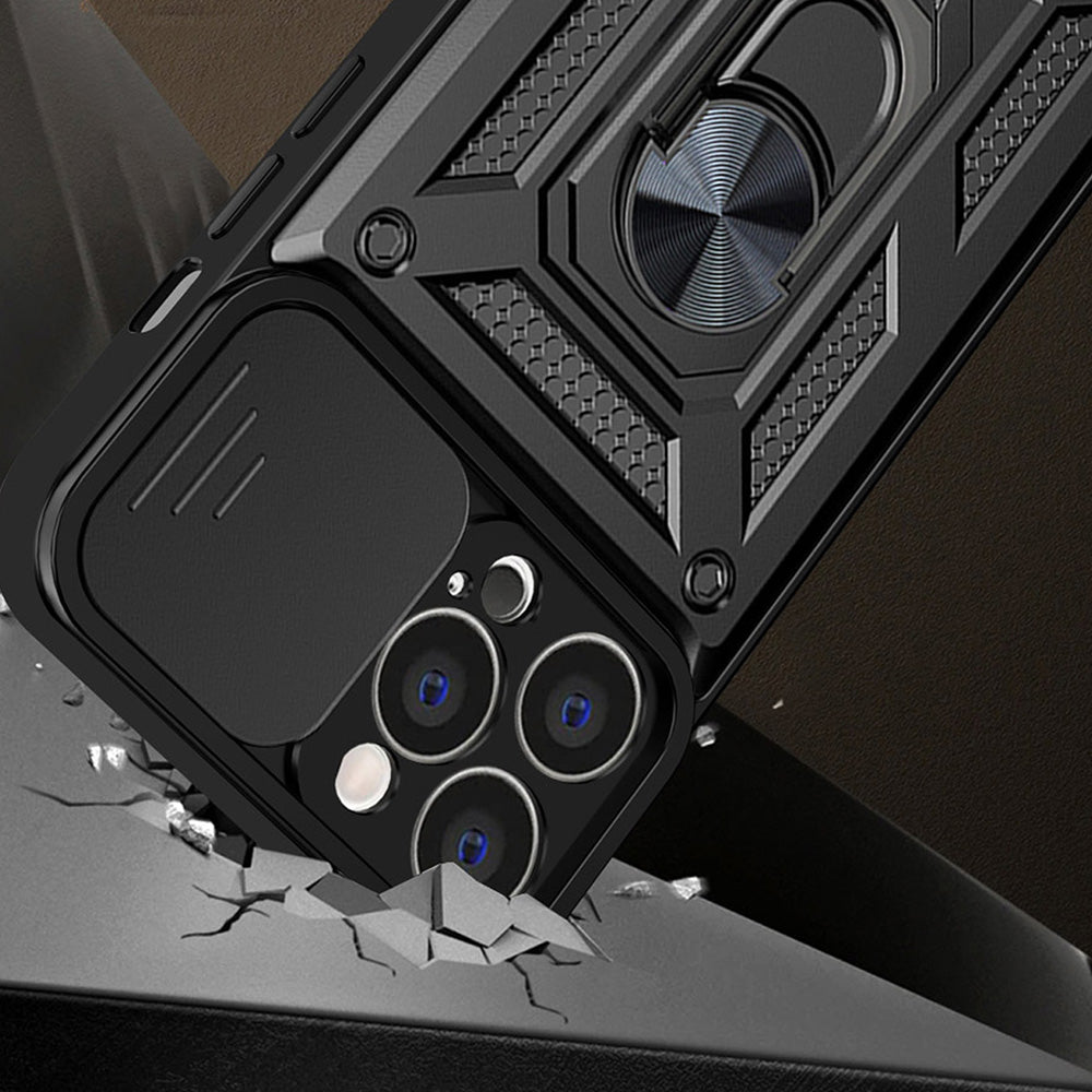 Pouzdro pro Apple iPhone 13 Pro, Techsuit, CamShield, Černé