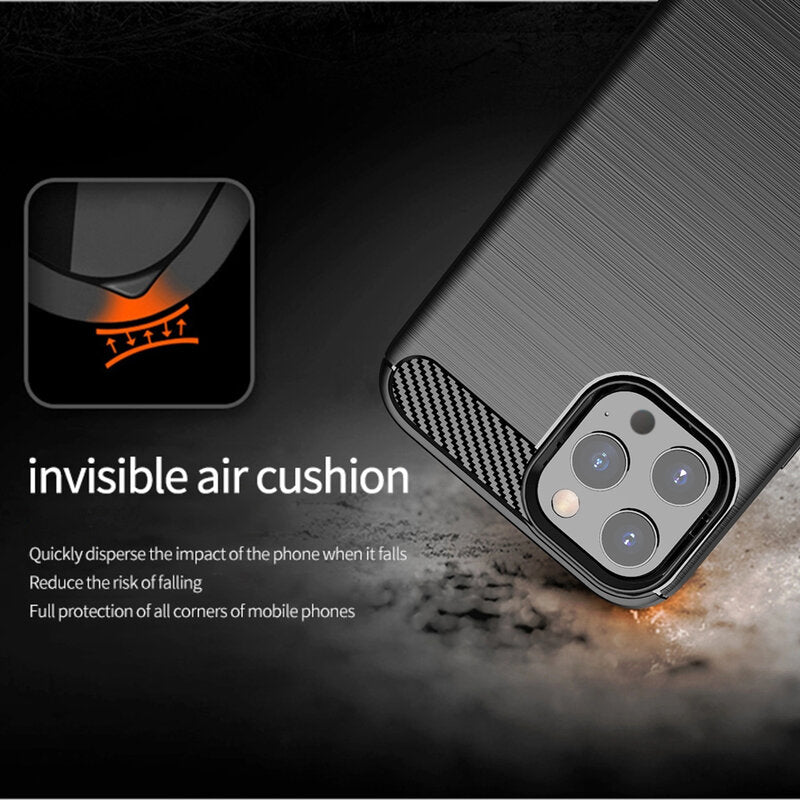 Pouzdro pro Apple iPhone 13 Pro, Techsuit, Carbon, Černé