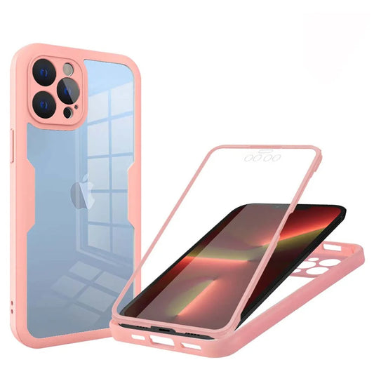 Pouzdro pro Apple iPhone 13 Pro, Techsuit, ColorVerse 360, Růžové