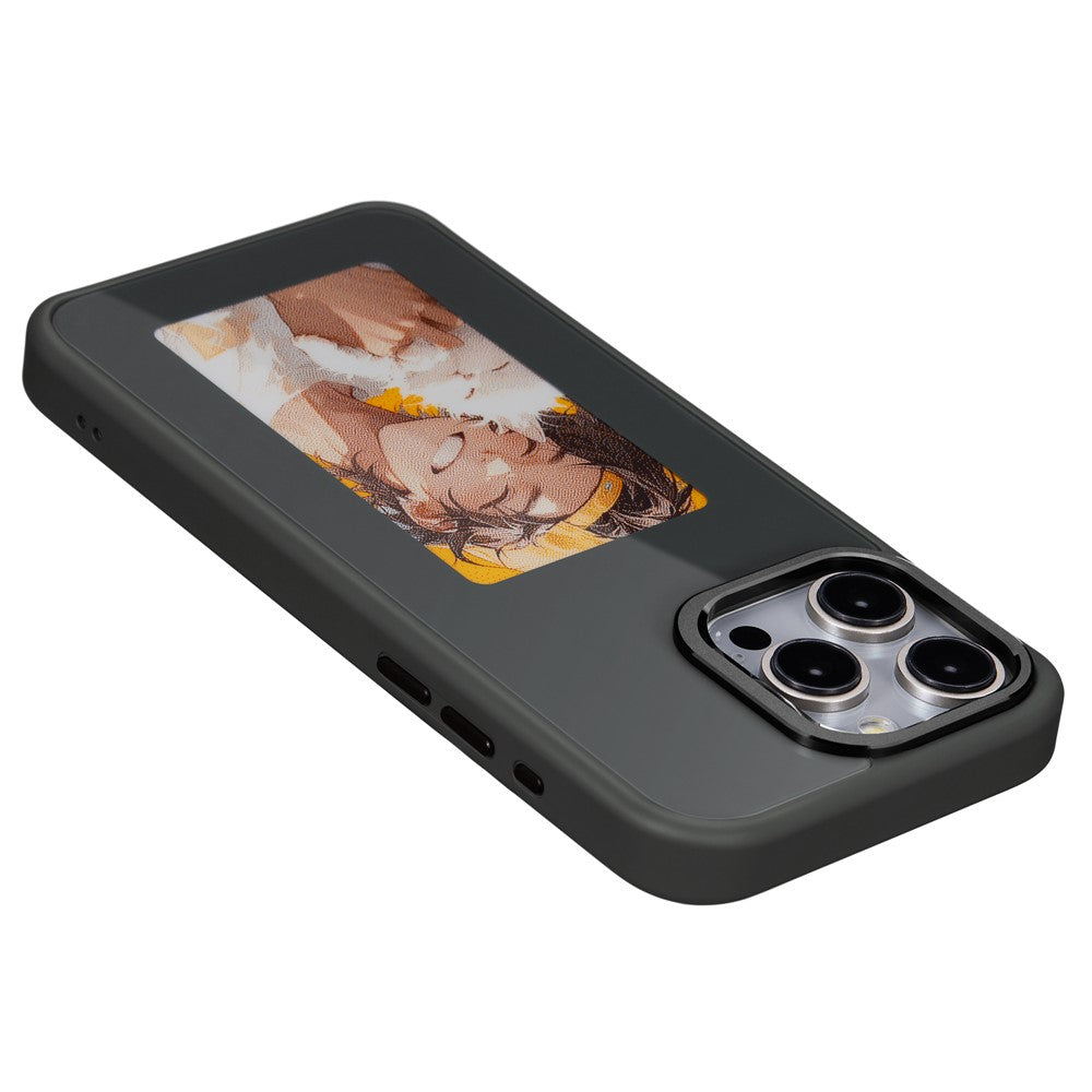 Pouzdro pro Apple iPhone 14 Pro, OEM, Přizpůsobený E-Ink displej, Černá