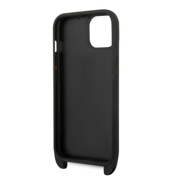 Pouzdro pro Apple iPhone 14, Karl Lagerfeld, Monogram Ikonik Karl, Černá