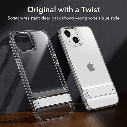 Pouzdro pro Apple iPhone 14 Plus, ESR, Air Shield Boost Kickstand, Průhledné