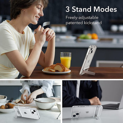 Pouzdro pro Apple iPhone 14 Plus, ESR, Air Shield Boost Kickstand, Průhledné