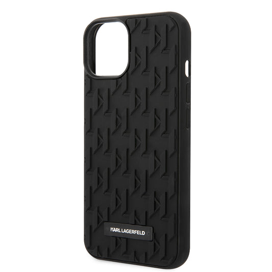 Pouzdro pro Apple iPhone 14 Plus, Karl Lagerfeld, 3D Monogram, Černé
