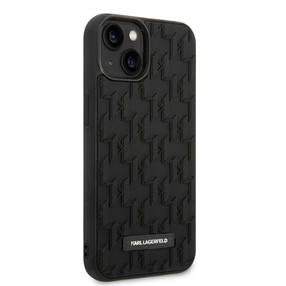 Case for Apple iPhone 14 Plus, Karl Lagerfeld, 3D Monogram, Black