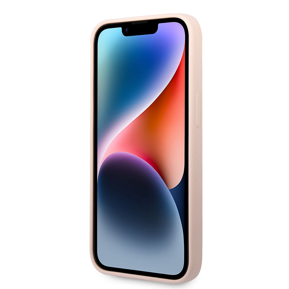 Pouzdro pro Apple iPhone 14 Plus, Karl Lagerfeld, Silicone Body Choupette, Růžové