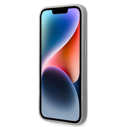 Pouzdro pro Apple iPhone 14 Plus, Karl Lagerfeld, Monogram Iridescent, Stříbrné