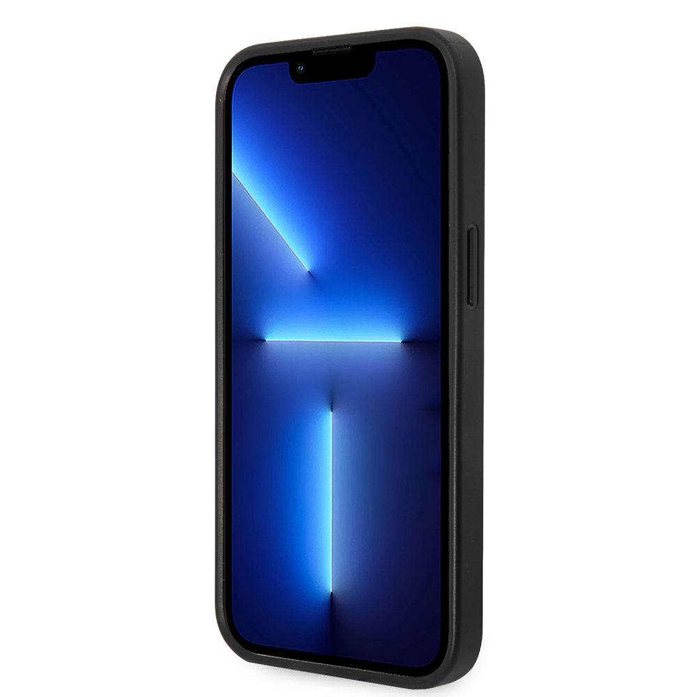 Pouzdro pro Apple iPhone 14 Plus, Karl Lagerfeld, Saffiano Choupette's Head, Stříbrné