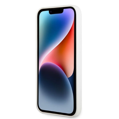 Pouzdro pro Apple iPhone 14 Plus, Karl Lagerfeld, Silicone Ikonik Karl, Bílá