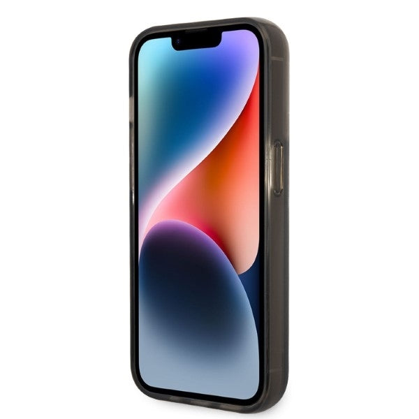 Pouzdro pro Apple iPhone 14 Pro, Karl Lagerfeld, Liquid Glitter RSG, Černá