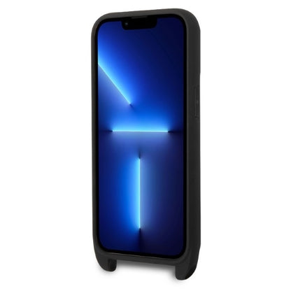 Pouzdro pro Apple iPhone 14 Pro, Karl Lagerfeld, Monogram Ikonik Karl, Černá