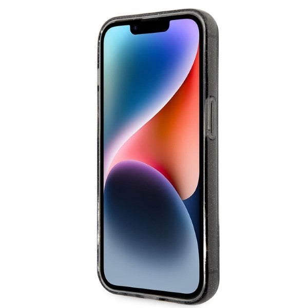 Pouzdro pro Apple iPhone 14 Pro Max, Karl Lagerfeld, Glitter Karl & Choupette, Černá