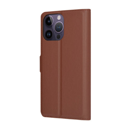 Pouzdro pro Apple iPhone 14 Pro Max, Techsuit, kožené folio, hnědé