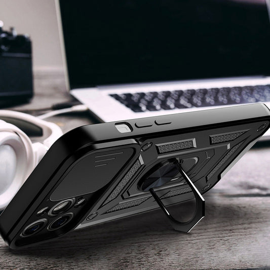Pouzdro pro Apple iPhone 14 Pro, Techsuit, CamShield, Černé