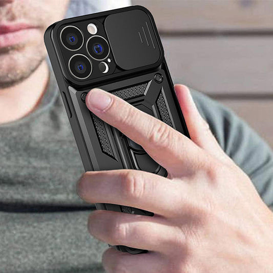 Pouzdro pro Apple iPhone 14, Techsuit, CamShield, Černé