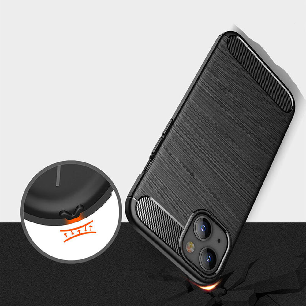 Pouzdro pro Apple iPhone 14, Techsuit, Carbon, Černé