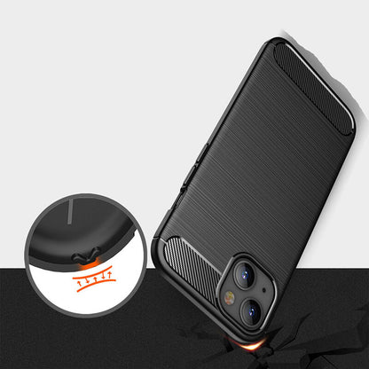 Pouzdro pro Apple iPhone 14, Techsuit, Carbon, Černé