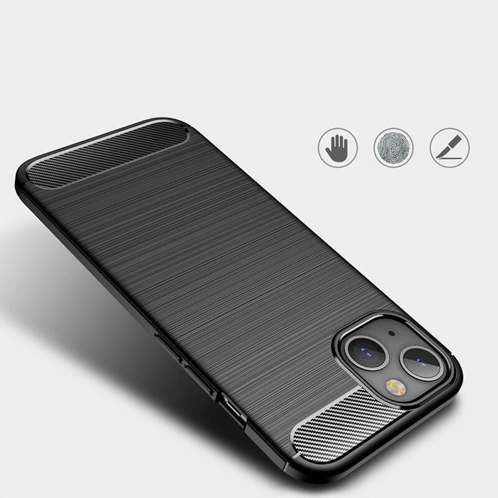 Pouzdro pro Apple iPhone 14, Techsuit, Carbon, Černé