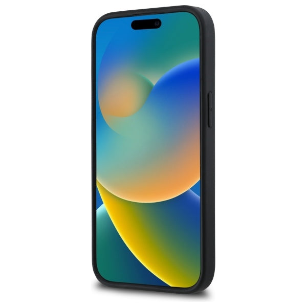 Pouzdro pro Apple iPhone 15, Karl Lagerfeld, 3D Rubber Signature, Černá