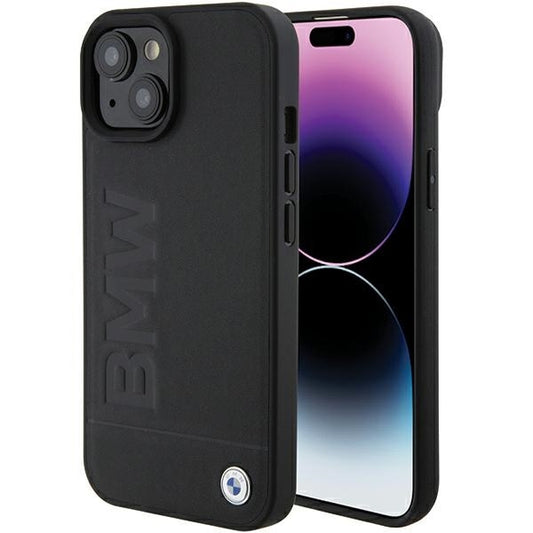 Pouzdro pro Apple iPhone 15 Plus, BMW, Natural Hot Stamp, Černá