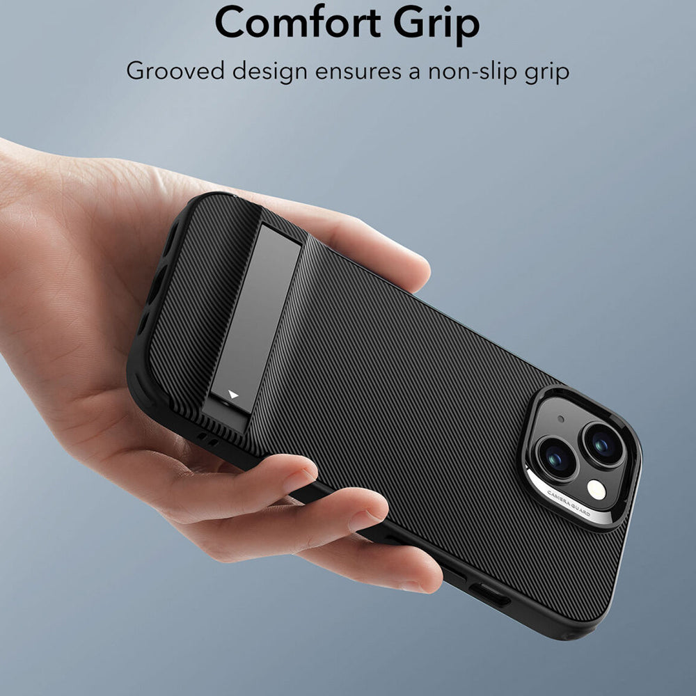 Pouzdro pro Apple iPhone 15 Plus, ESR, Air Shield Boost Kickstand, Černá