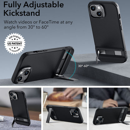 Pouzdro pro Apple iPhone 15 Plus, ESR, Air Shield Boost Kickstand, Černá