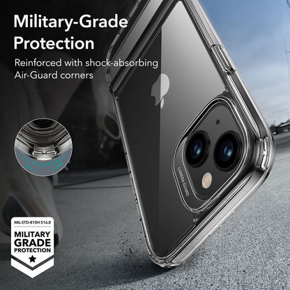 Case for Apple iPhone 15 Plus, ESR, Air Shield Boost Kickstand, Transparent