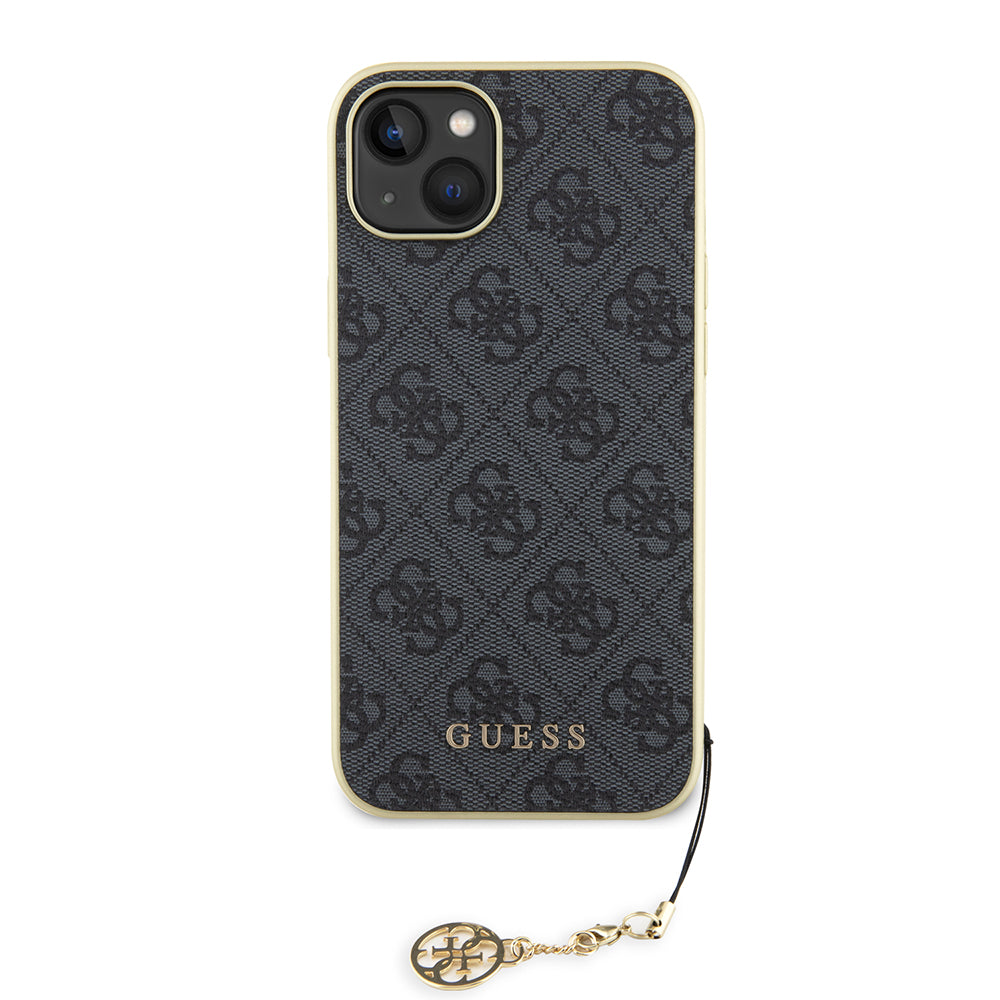 Pouzdro pro Apple iPhone 15 Plus, Guess, 4G Charm, Šedé