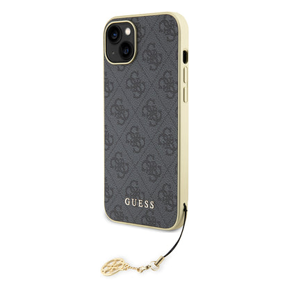 Pouzdro pro Apple iPhone 15 Plus, Guess, 4G Charm, Šedé