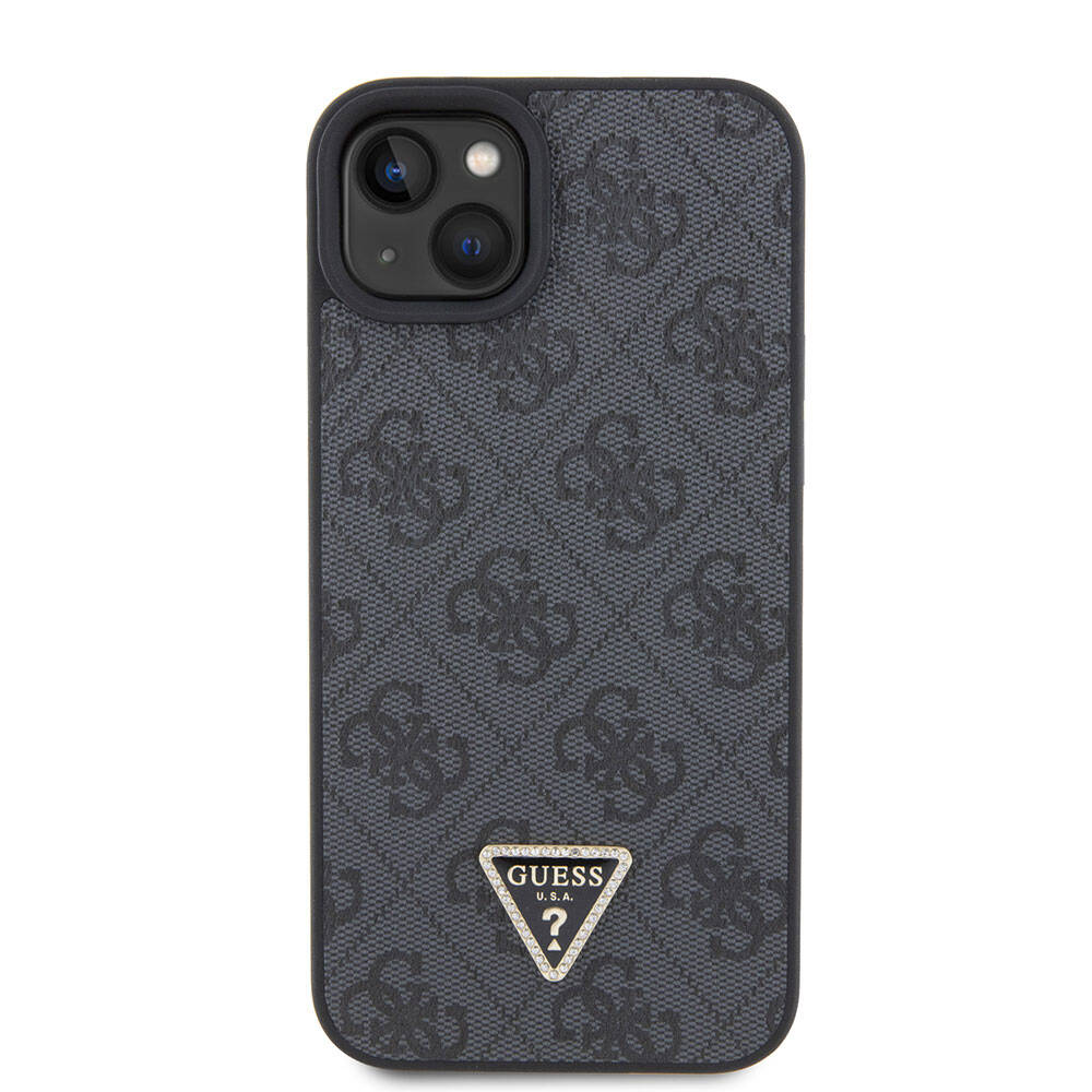 Pouzdro pro Apple iPhone 15 Plus, Guess, Crossbody 4G Metal Logo, Černá