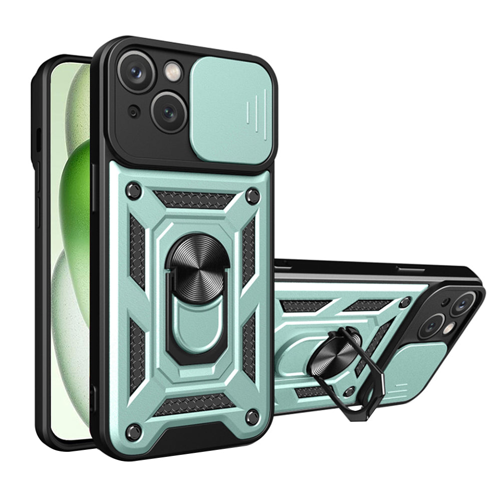 Pouzdro pro Apple iPhone 15 Plus, Techsuit, CamShield, Zelené