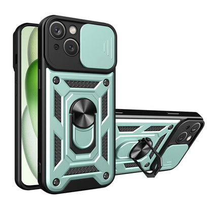 Pouzdro pro Apple iPhone 15 Plus, Techsuit, CamShield, Zelené