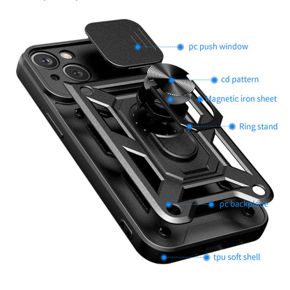 Pouzdro pro Apple iPhone 15 Plus, Techsuit, CamShield, Zelené